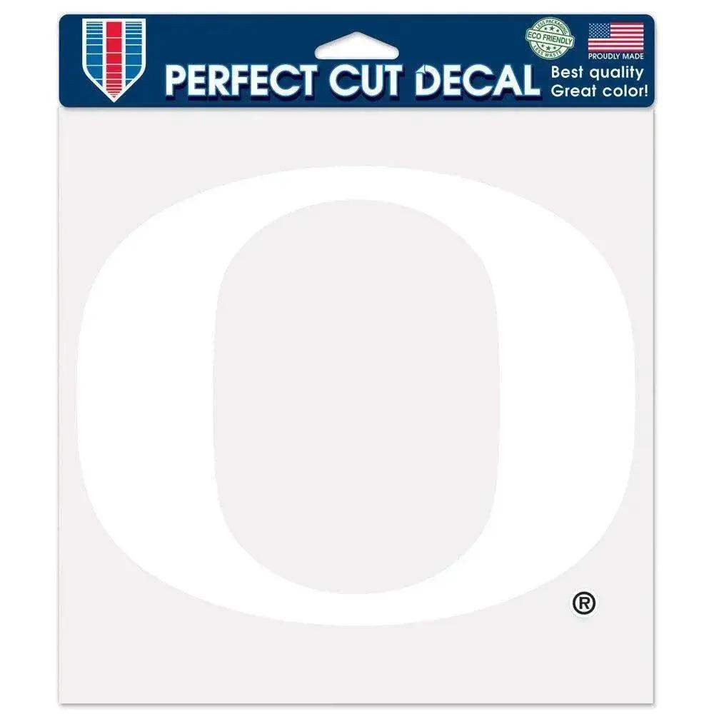 Oregon Ducks 8x8 White Vinyl Decal Perfect Cut Outdoor - ToylandEU™