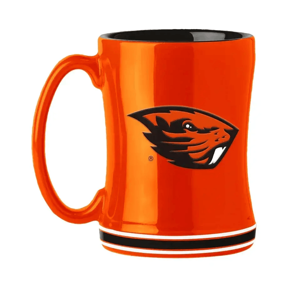Oregon State Beavers Coffee Mug 14oz Sculpted Relief - ToylandEU™