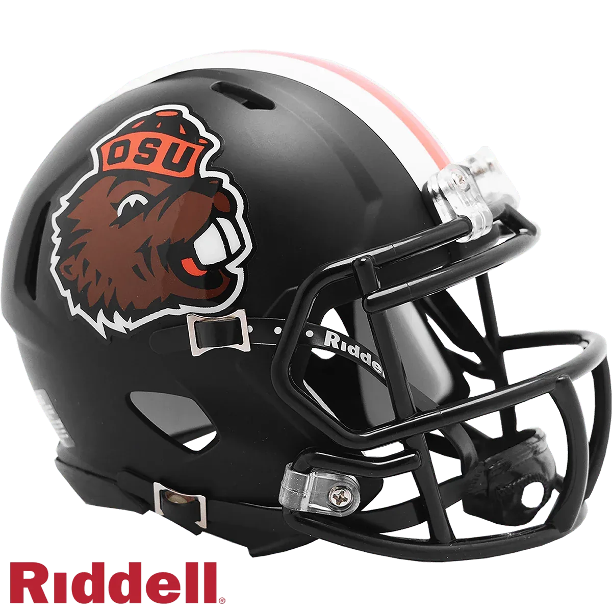 Oregon State Beavers Mini Speed Helmet Satin Black Riddell - ToylandEU™