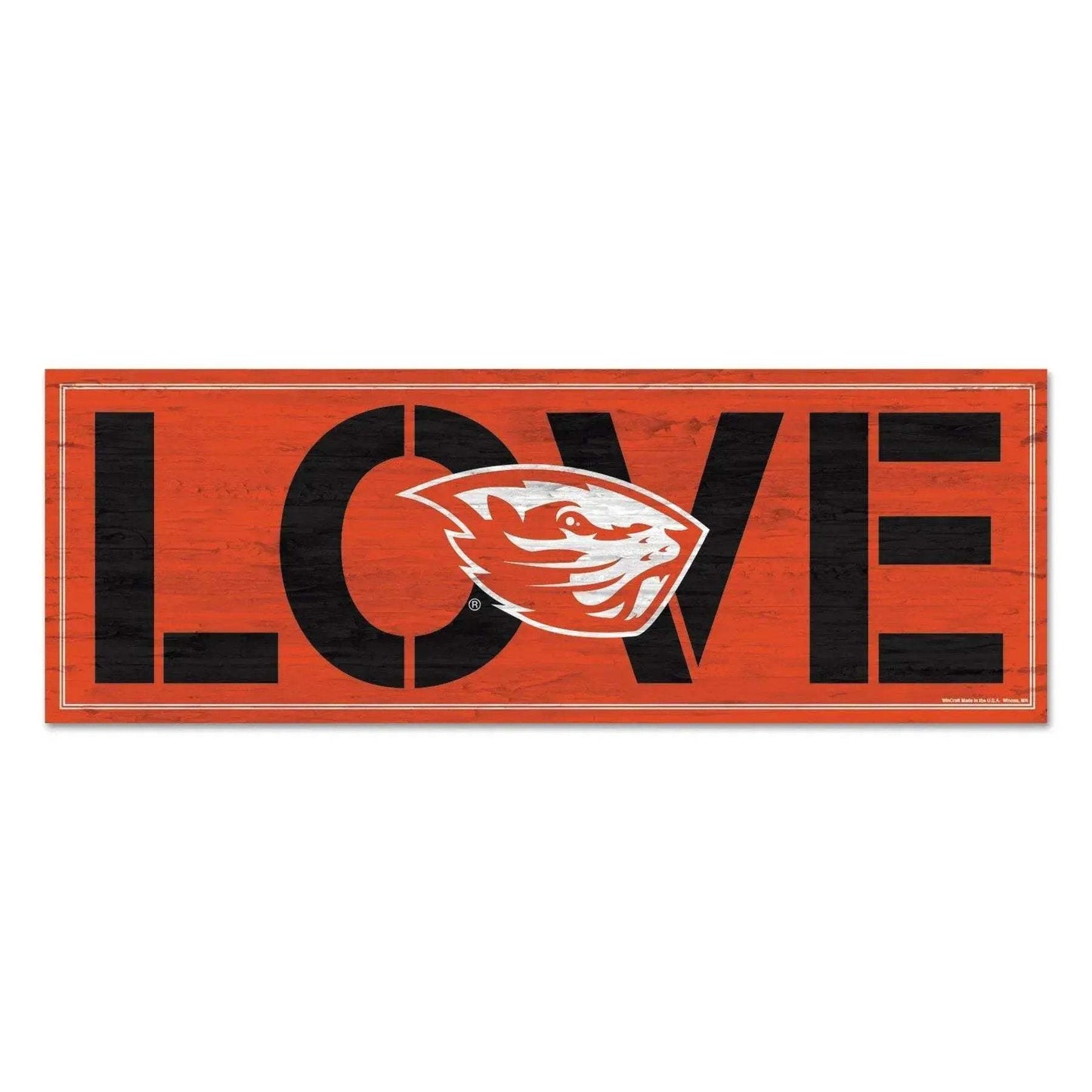 Oregon State Beavers Sign 8x23 Inch Wood Love Wall Plaque - ToylandEU™