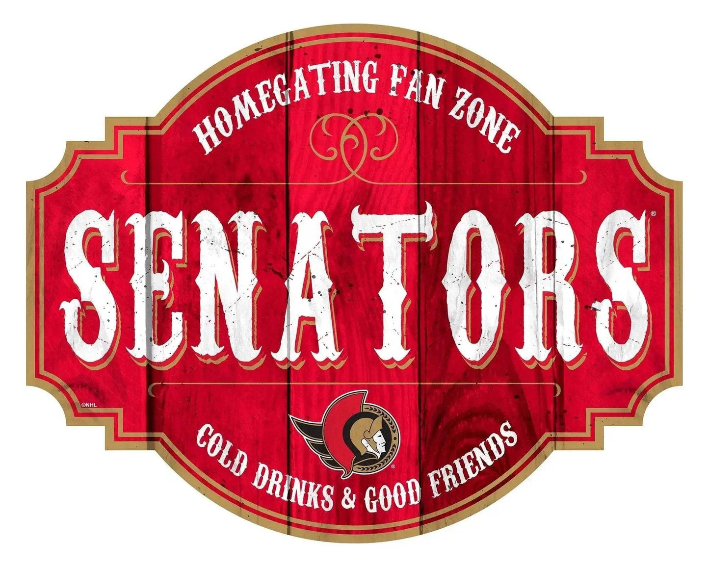 Ottawa Senators Wood Sign 12 Inch Homegating Tavern - ToylandEU™