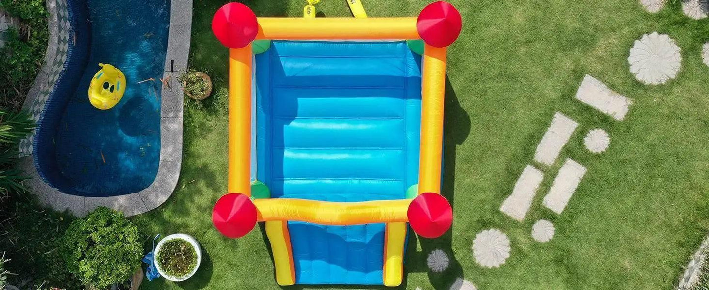 Outdoor Inflatable Bounce House with Slide 12x9x8ft for Kids Aged 5-12 - Includes Blower for Indoor and Backyard Fun - ToylandEU™