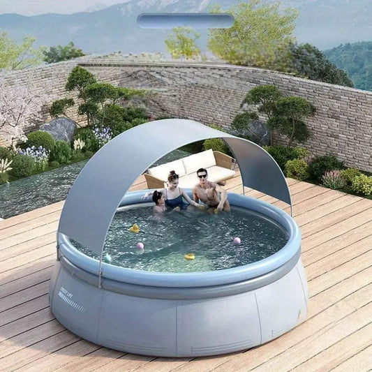 Outdoor Inflatable Swimming Pool Durable 3 Layer PVC 1200 Gallon Capacity - ToylandEU™