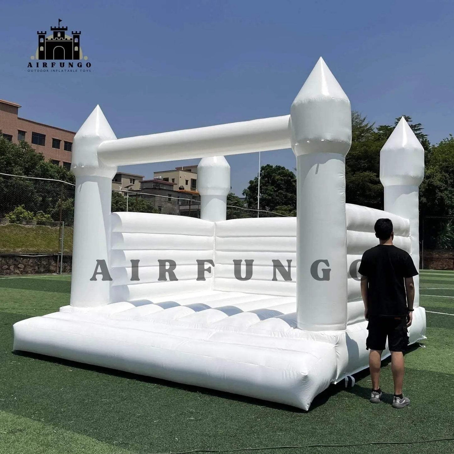 Outdoor Inflatable White Bounce House PVC Inflatable Castle - ToylandEU™