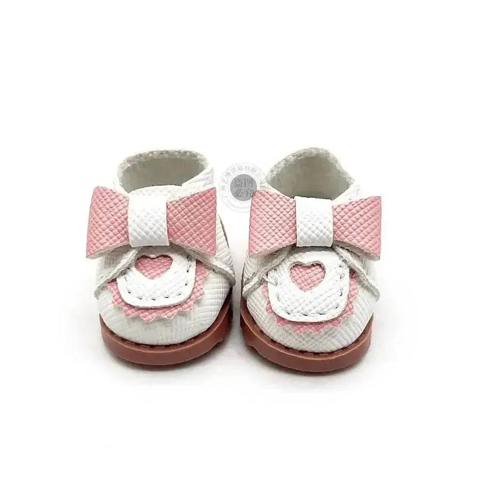 For 10cm Cotton Doll Princess Leather Shoes BJD Accessories 3.8cm Color Matching Shoes for 15-17cm Labubu Outfit - ToylandEU™