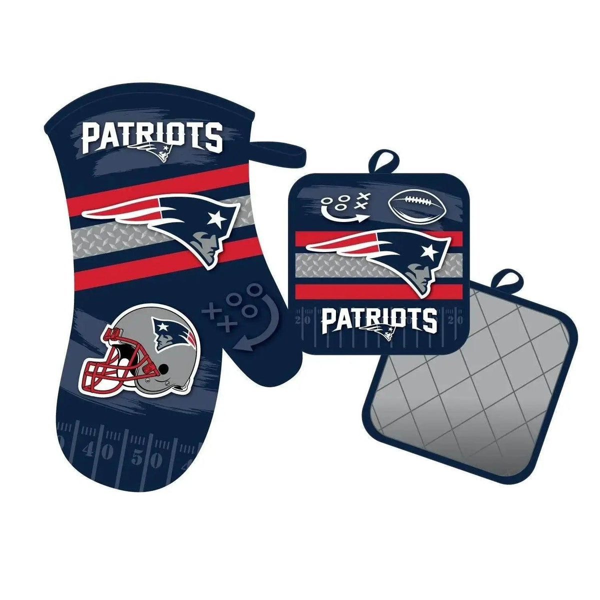 New England Patriots Oven Mitt and Pot Holder Set Official - ToylandEU™