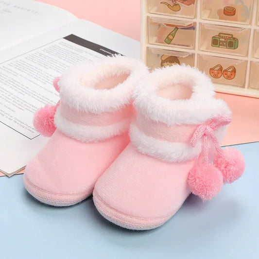 PINK SWANCN Baby Boots with Anti Slip Soft Bottom for Newborns and Toddlers - ToylandEU