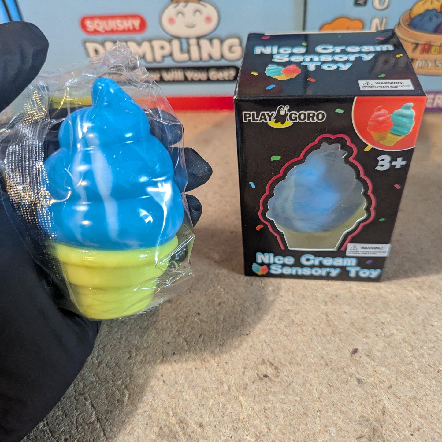 Ice Cream Cone Squishy | Blue Slow Rising | Toylandeu™