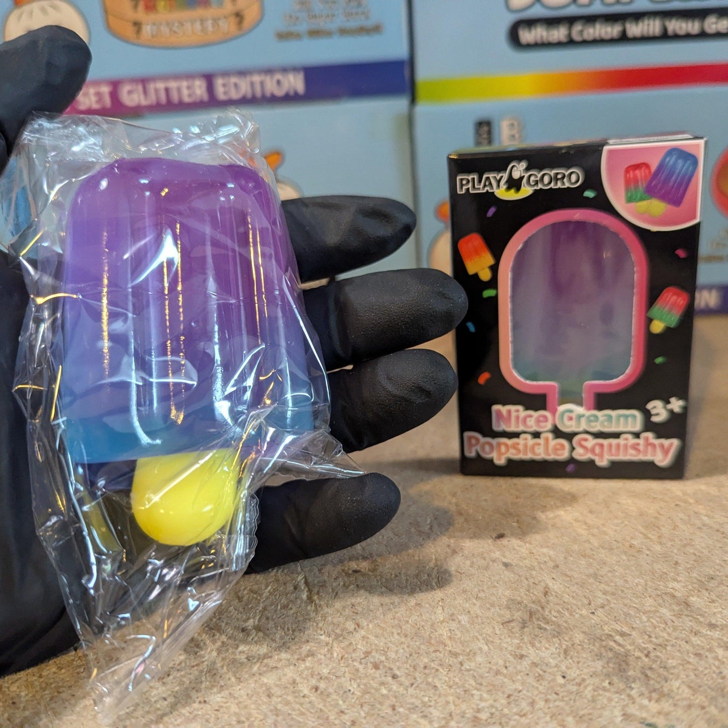Gelatin Squish Toy | Purple Blue Popsicle | Toylandeu™