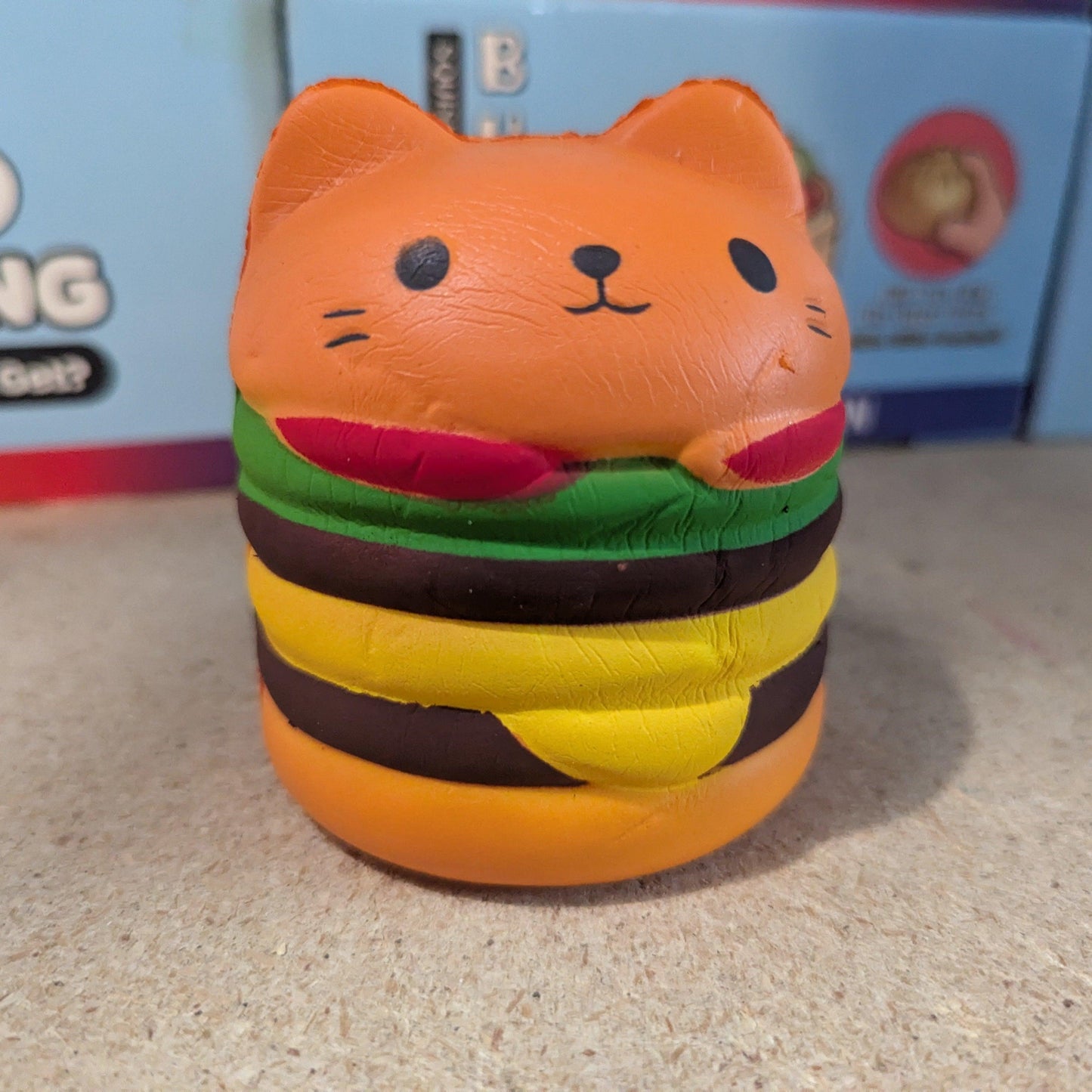 Cheeseburger Cat Squishy | Slow Rise Foam | Toylandeu™