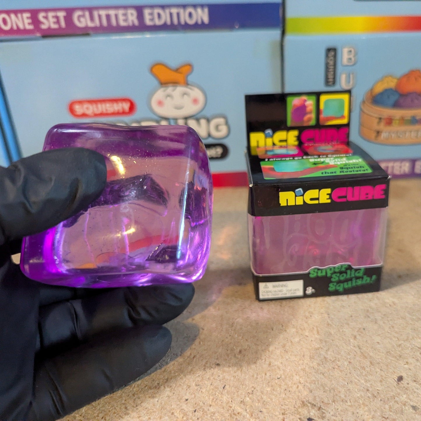 Squish Toy | Purple Nice Cube Slow Rise | Toylandeu™