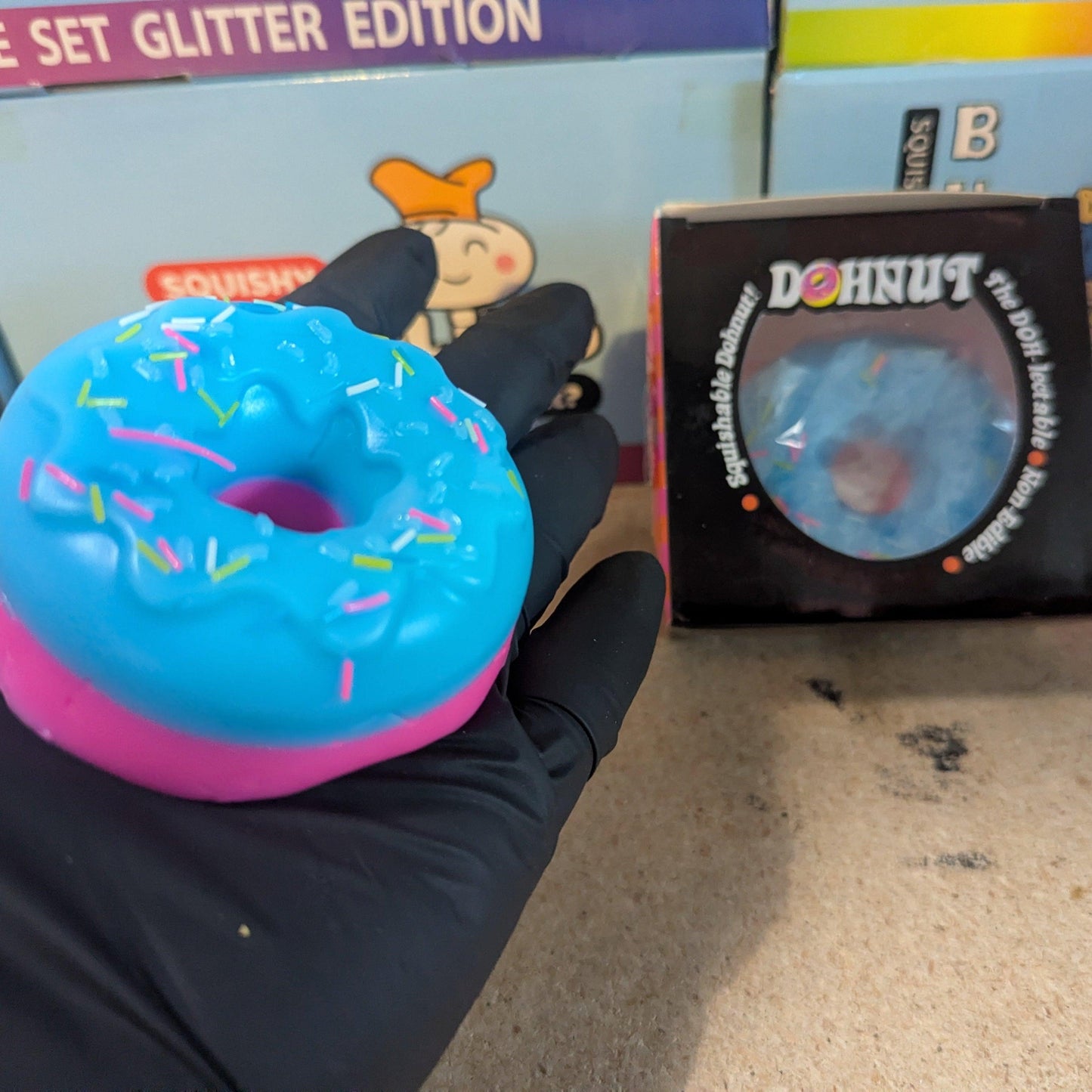 Squishy Toy | Donut Squish Blue Pink | Toylandeu™