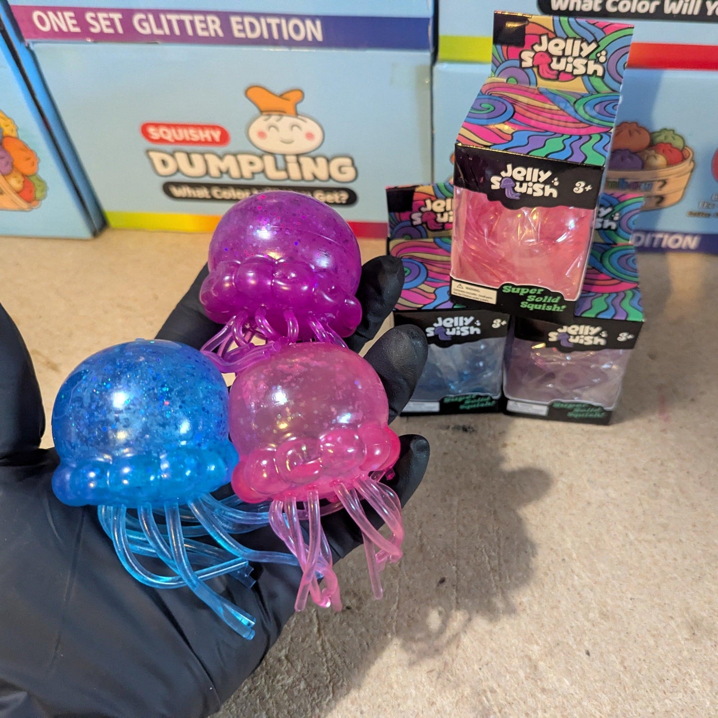 Jellyfish Squishy Toy Set | 3 Pack Sensory | Toylandeu™