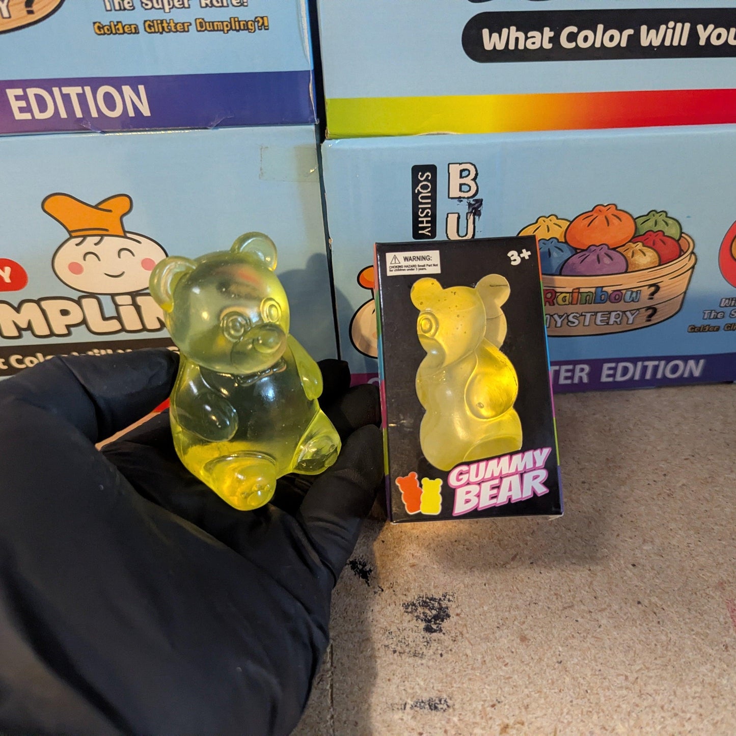 Gummy Bear Squish Toy | Yellow Slow Rising | Toylandeu™