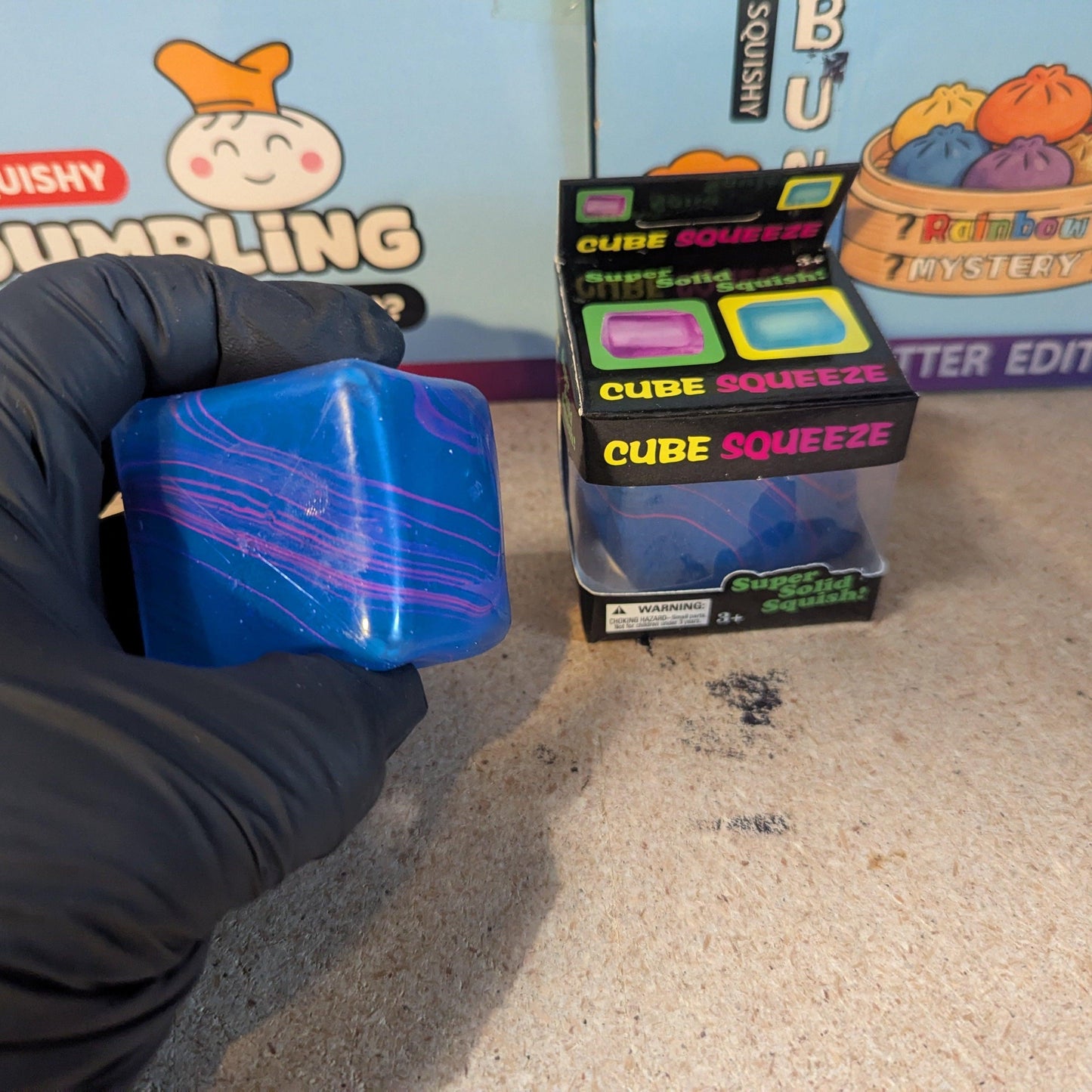 Squeeze Cube | Blue Purple Swirl | Toylandeu™