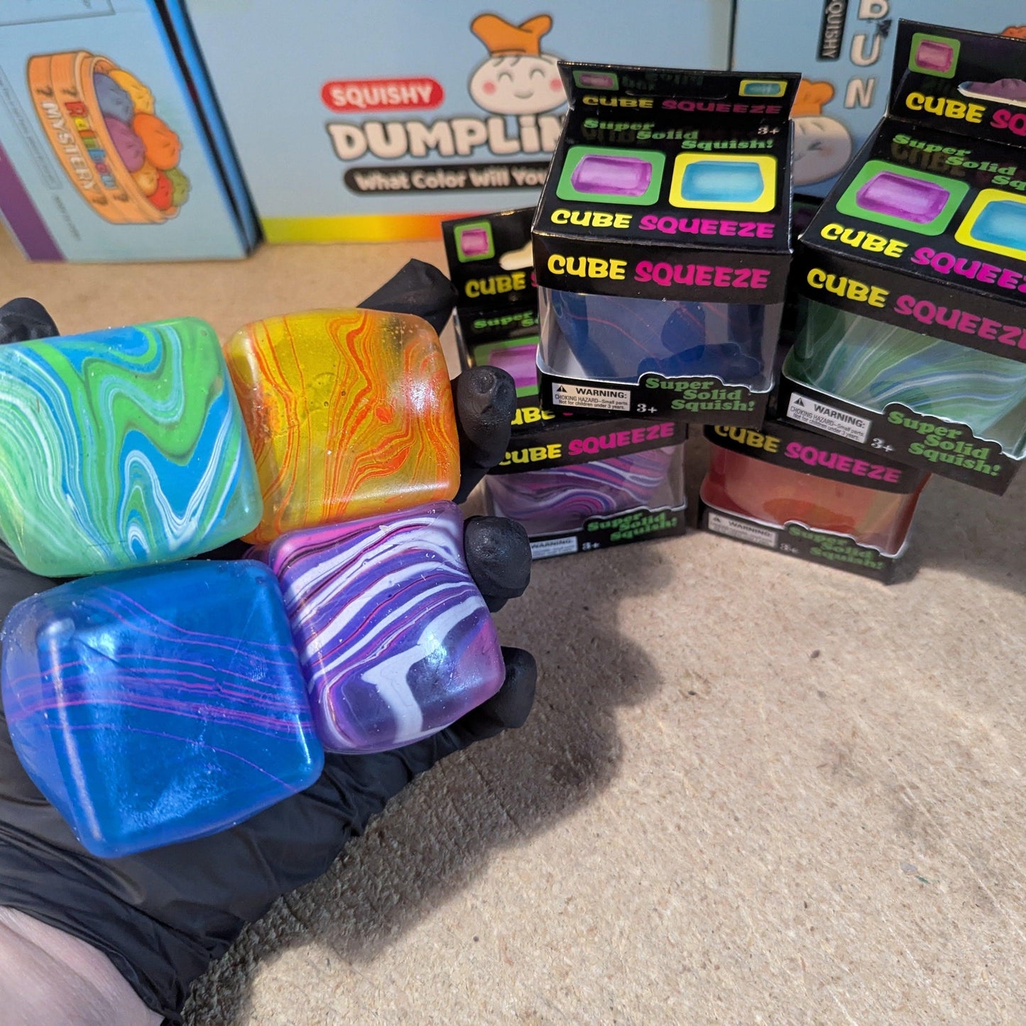 Squeeze Cubes Set | Slow Rising Foam | Toylandeu™
