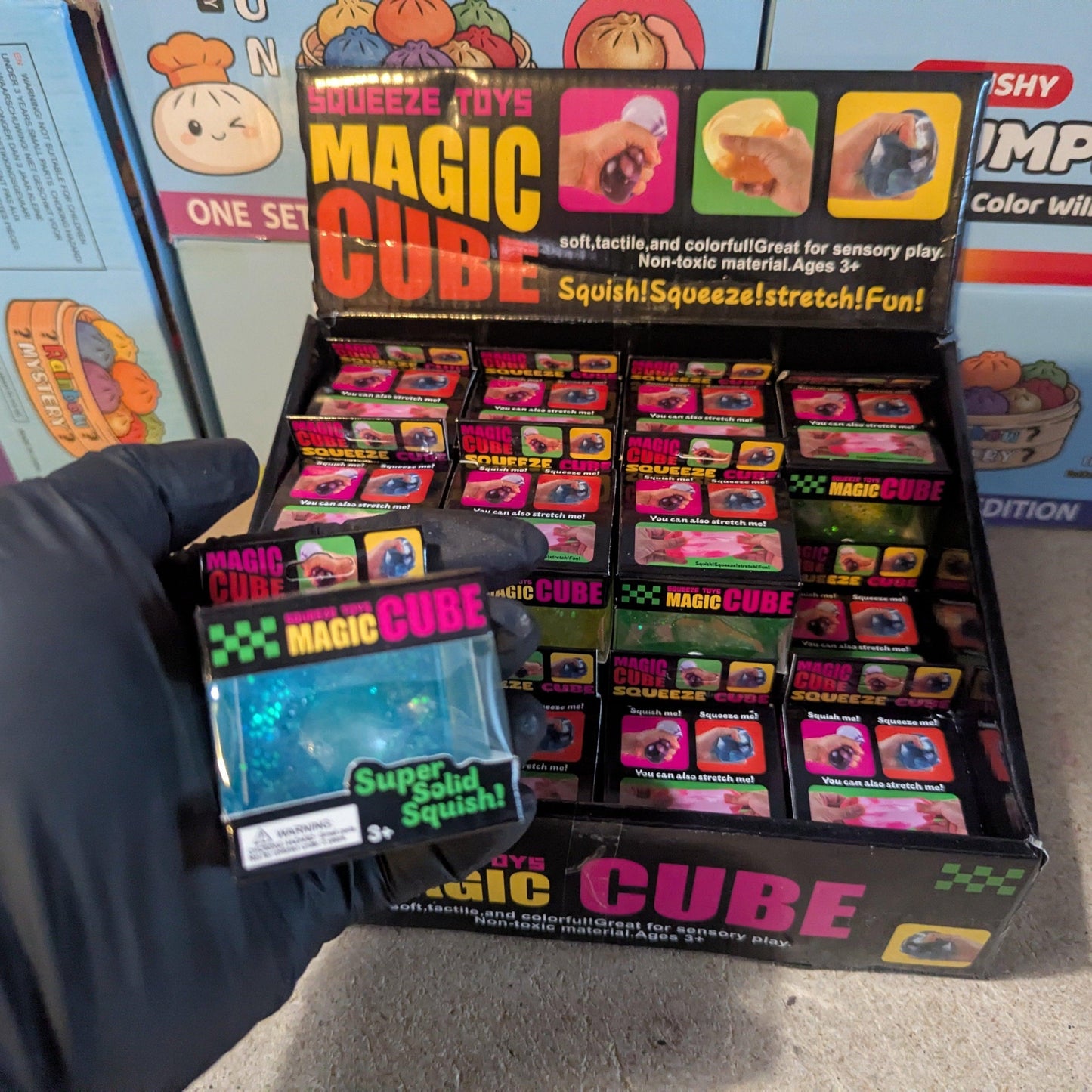 Mini Magic Cube | Blue Glitter Cube | Toylandeu™