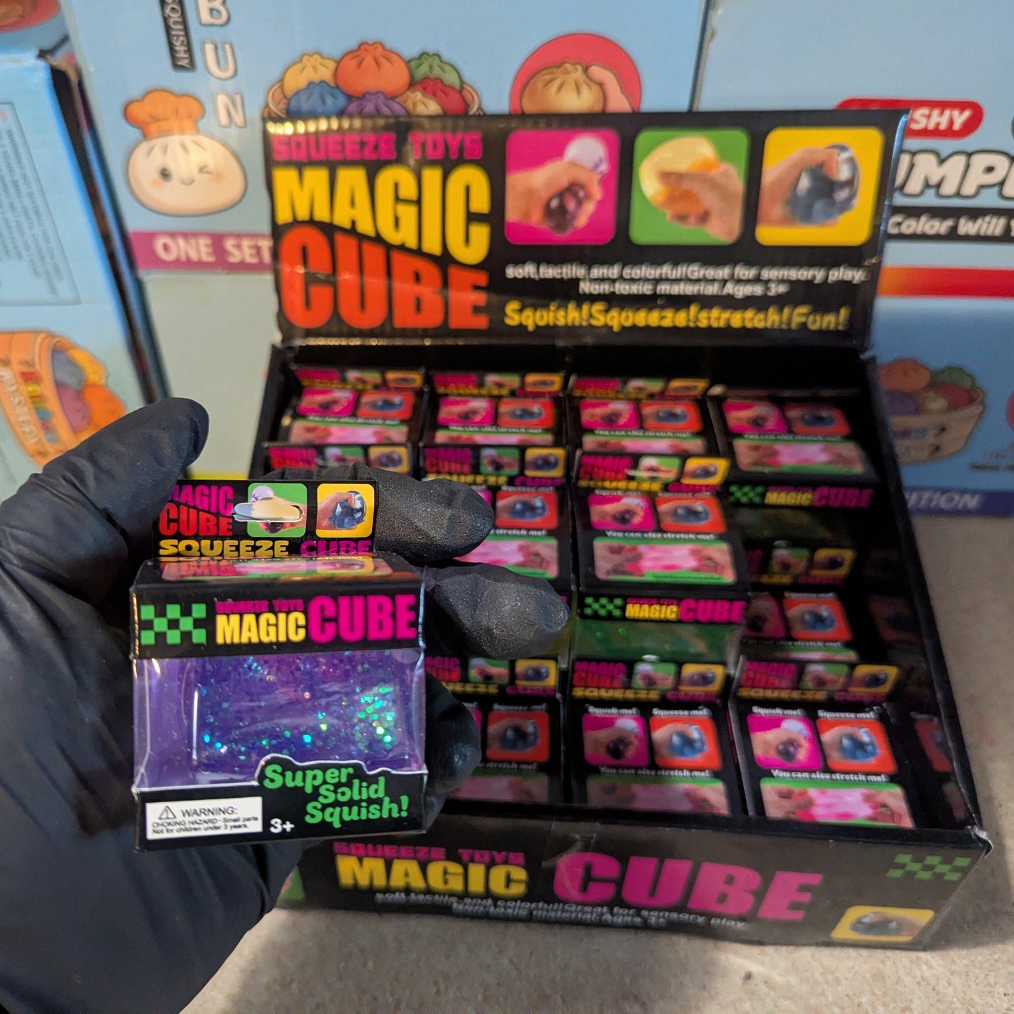 Mini Magic Cube Slow Rising Purple Glitter | Toylandeu™