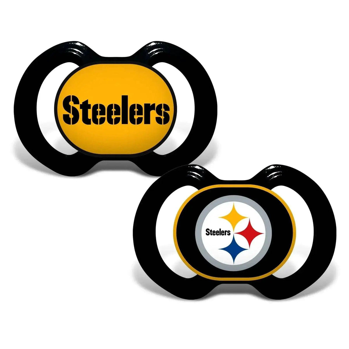 Pittsburgh Steelers Pacifier 2 Pack Alternate Team Colors - ToylandEU™