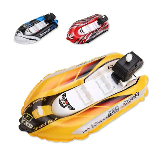 Pack of 5-Random Colors Fun-filled Wind-Up Bath Boat Toy for Kids - Durable Water Play Float for Indoor & Outdoor Adventure - ToylandEU