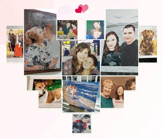 Customizable Photo-to-Paint DIY Art Kit - Personalized Oil Painting by Numbers on Linen Canvas - ToylandEU™