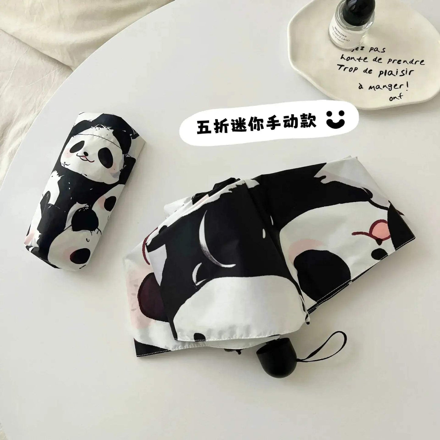 Panda Kids Umbrella Automatic Folding UV Protection - ToylandEU