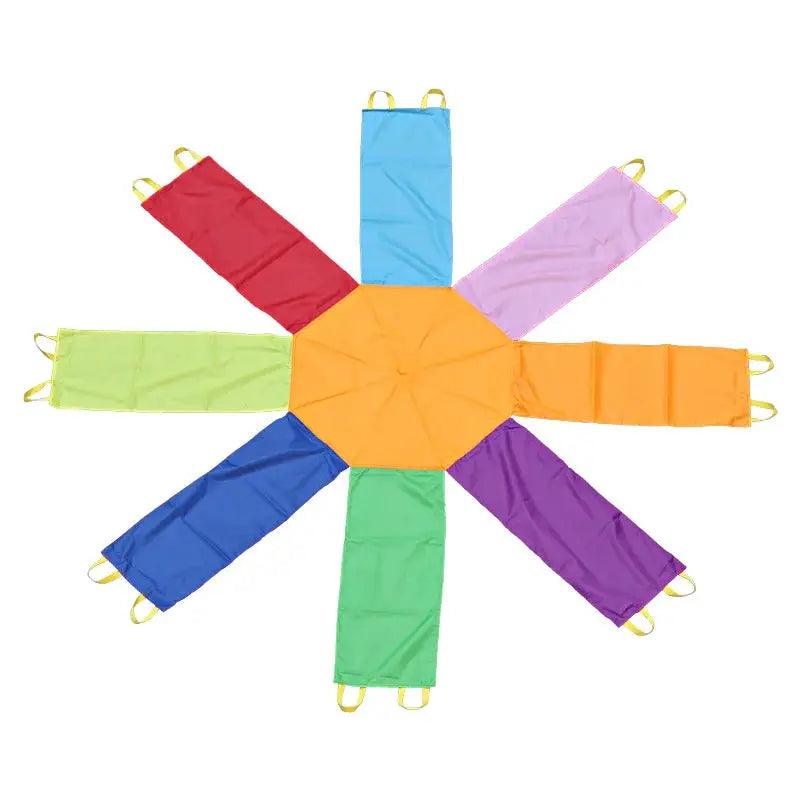 Parachute Teamwork Game Colorful Outdoor Family Fun - ToylandEU™
