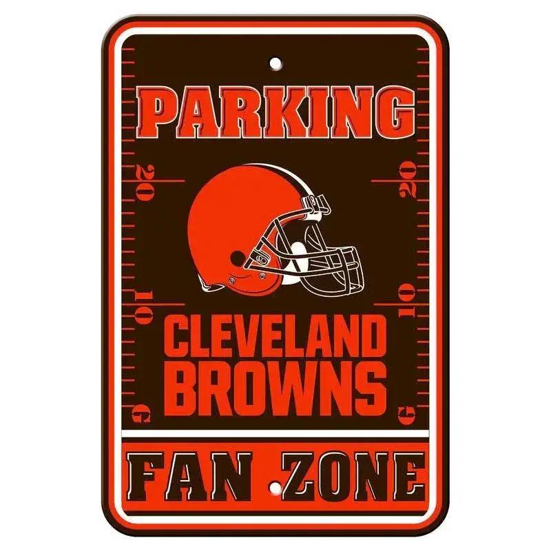 Cleveland Browns 12x18 Plastic Fan Zone Parking Sign - ToylandEU™