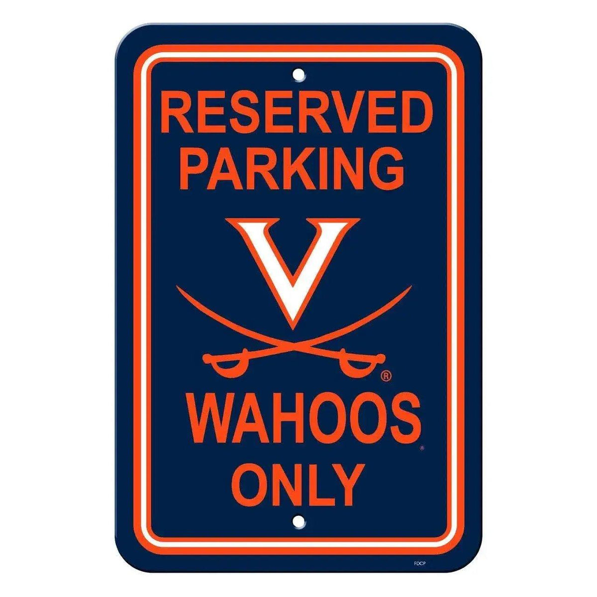 Virginia Cavaliers Reserved Parking Sign 12x18 Fremont Die - ToylandEU™
