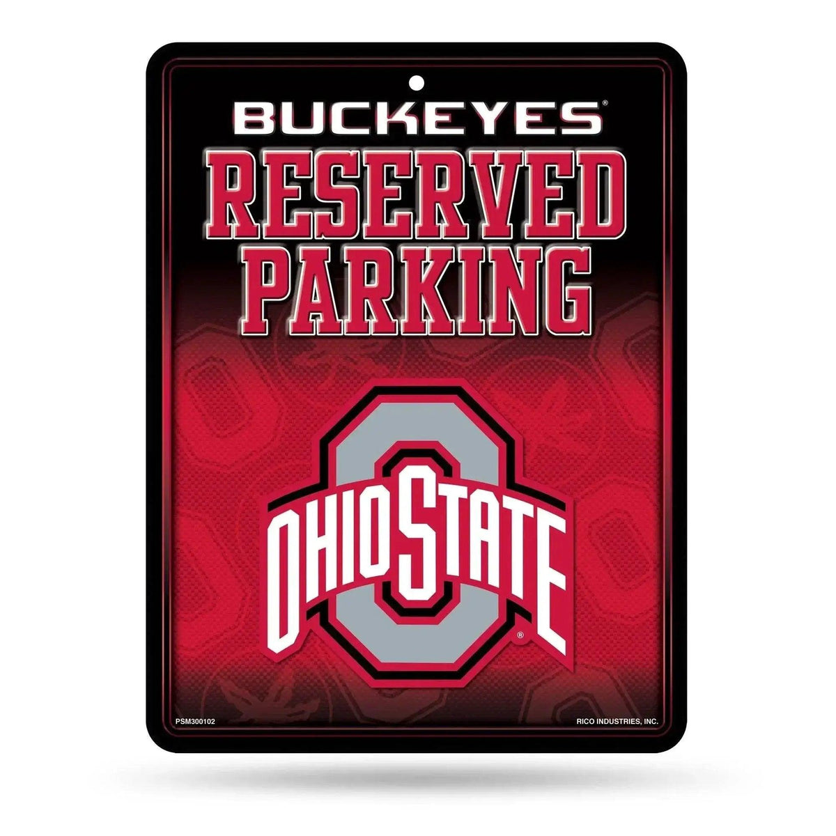 Premium Embossed Ohio State Buckeyes Metal Parking Sign - ToylandEU™