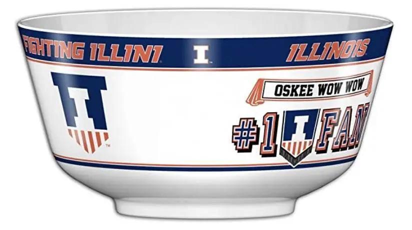 Illinois Fighting Illini Party Bowl All Pro FDA Melamine - ToylandEU™