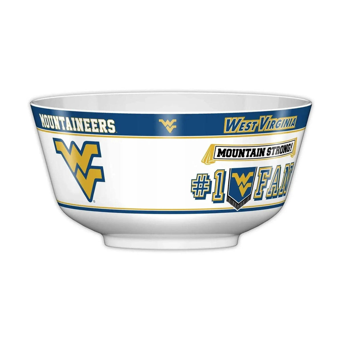 West Virginia Mountaineers All Pro Party Bowl FDA Melamine - ToylandEU™