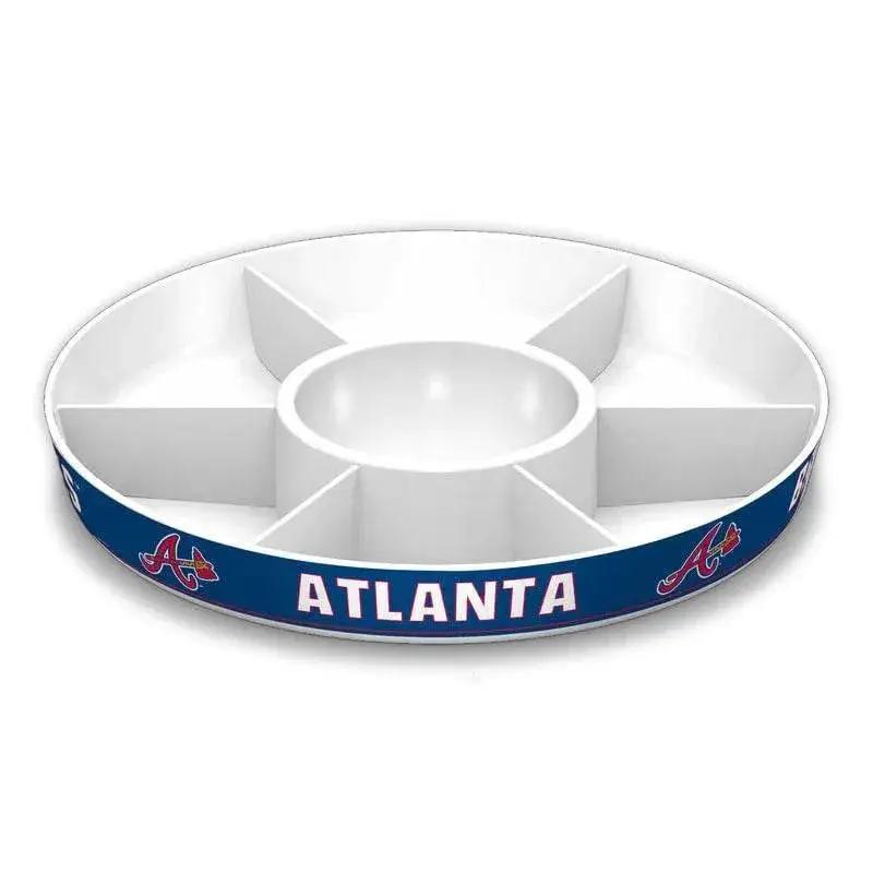 Atlanta Braves Party Platter With Dividers And Dipping Bowl - ToylandEU™