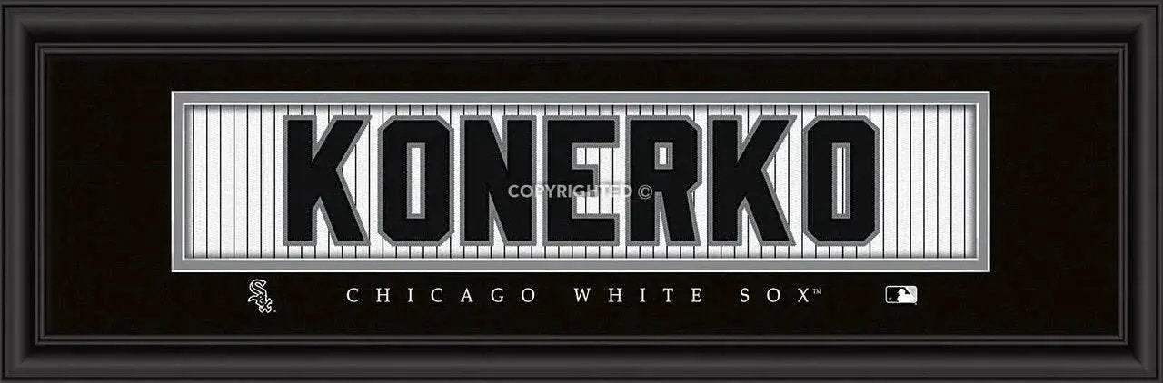 Paul Konerko Chicago White Sox Print Framed 8x24 Signature - ToylandEU™