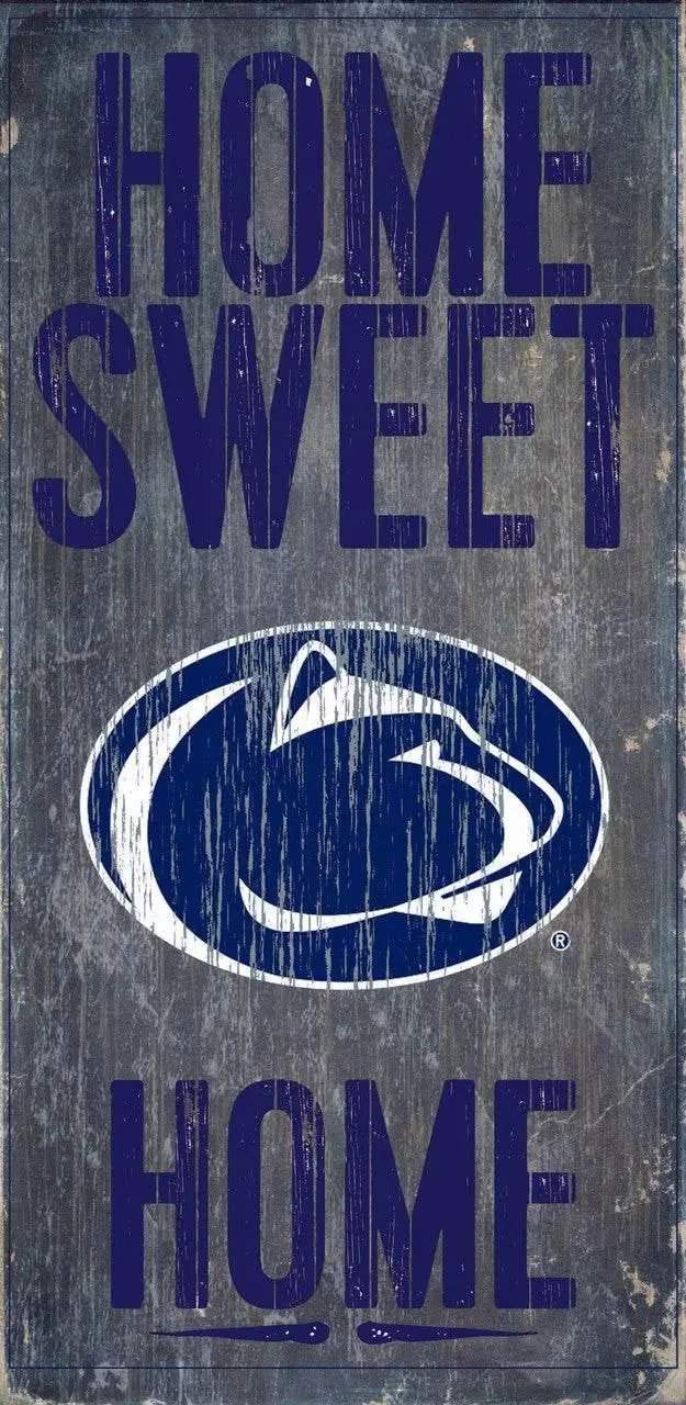 Penn State Nittany Lions Wood Sign Home Sweet Home 6x12 - ToylandEU™
