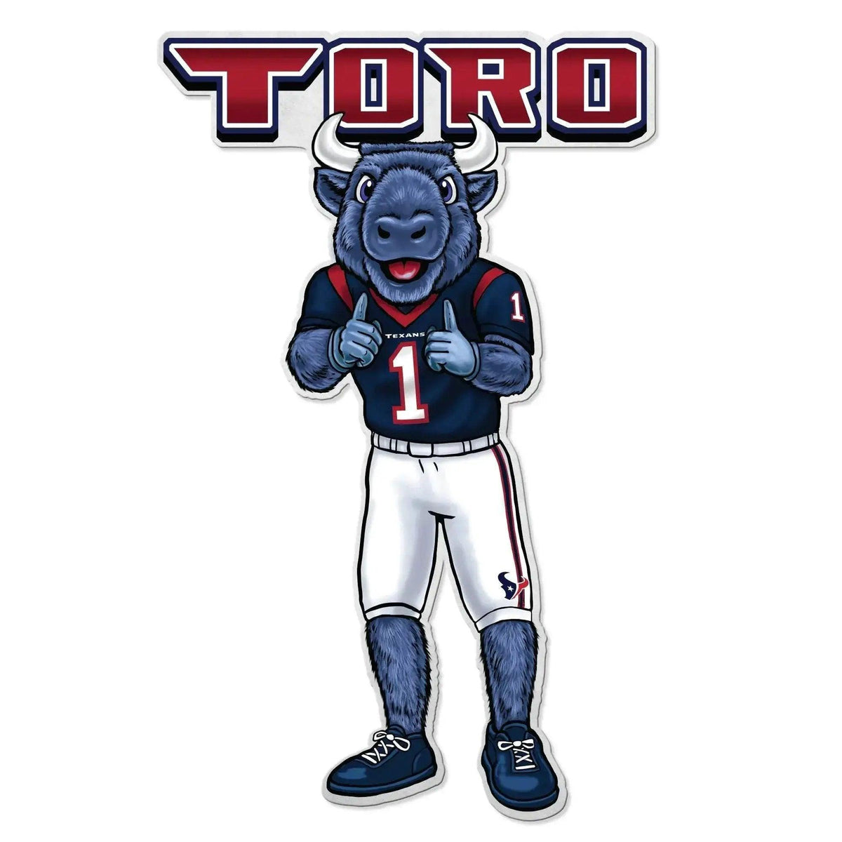 Houston Texans Pennant Shape Felt Mascot Design Home Decor - ToylandEU™