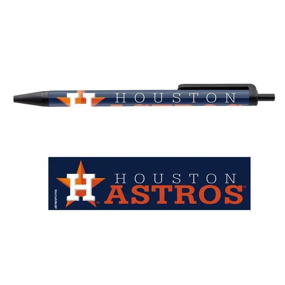 Houston Astros Pens 5 Pack Black Ink Office Supplies - ToylandEU™