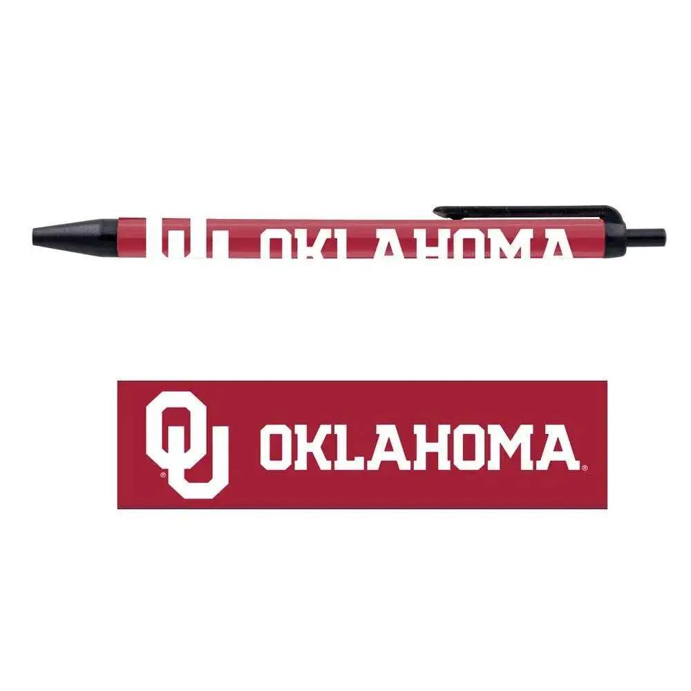 Oklahoma Sooners Pens 5 Pack Black Ink Wincraft Official - ToylandEU™