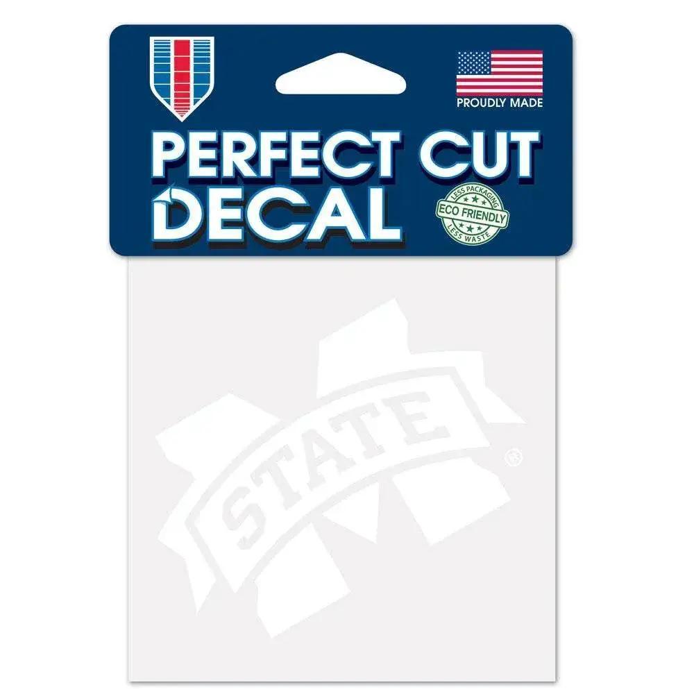 Mississippi State Bulldogs Decal White 4x4 Perfect Cut - ToylandEU™