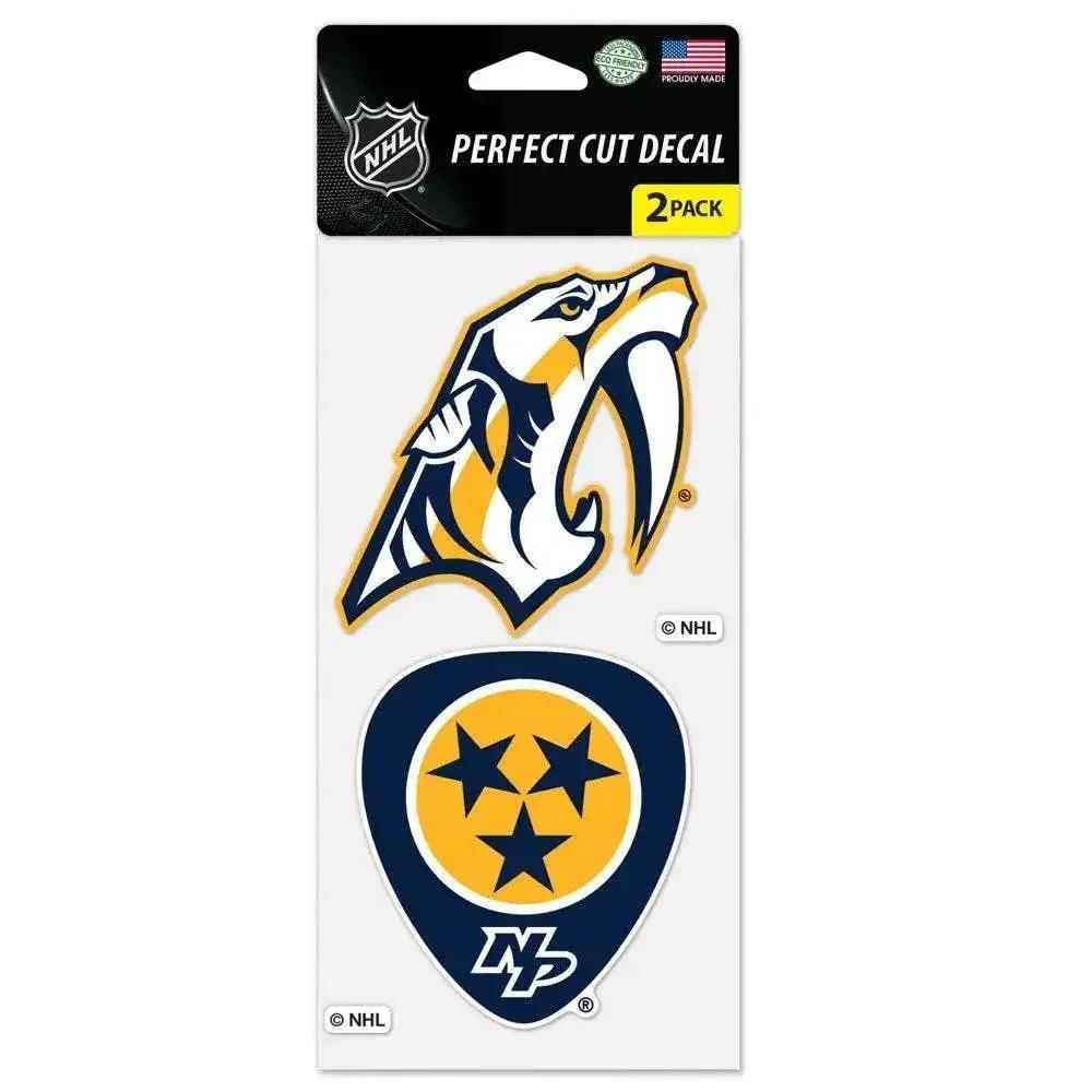 Nashville Predators Decal 4x4 Perfect Cut Set Pack 2 - ToylandEU™