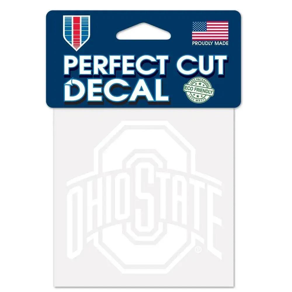 Ohio State Buckeyes White 4x4 Vinyl Decal Perfect Cut - ToylandEU™
