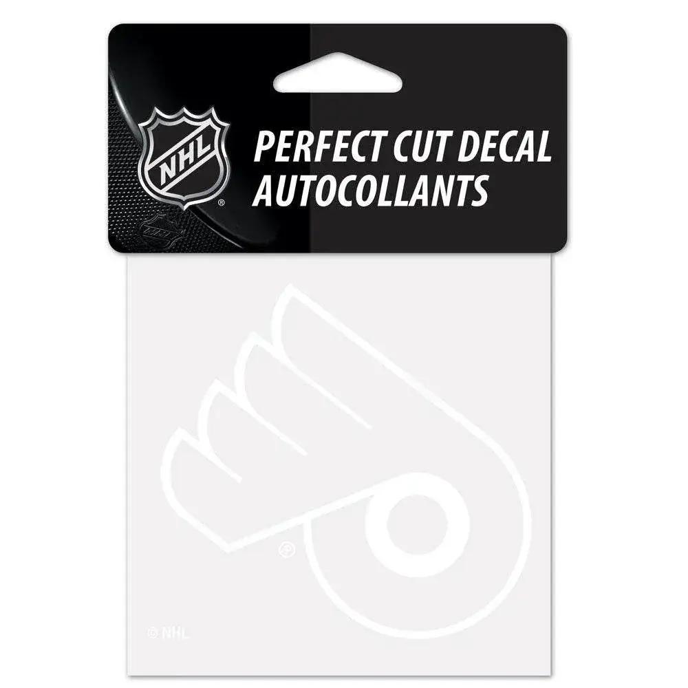 Philadelphia Flyers White 4x4 Perfect Cut Vinyl Decal - ToylandEU™