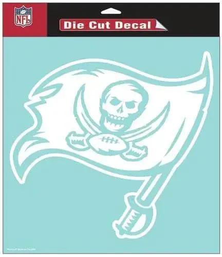 Tampa Bay Buccaneers Decal 8x8 White Licensed Perfect Cut - ToylandEU™