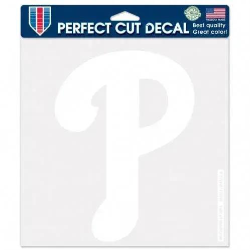 Philadelphia Phillies Decal 8x8 White Perfect Cut Vinyl - ToylandEU™