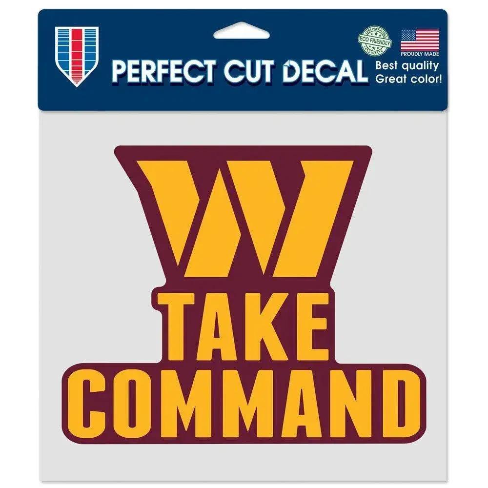 Washington Commanders Decal 8x8 Perfect Cut Color Slogan - ToylandEU™