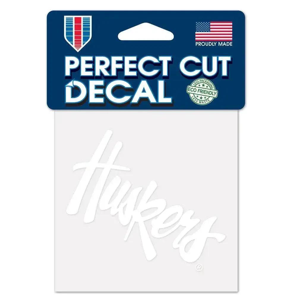 Nebraska Cornhuskers 4x4 White Decal Perfect Cut Sticker - ToylandEU™