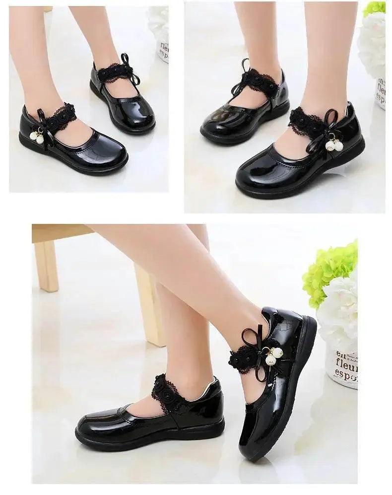 Kids Black Performance Shoes Soft Sole for Students 2024 - ToylandEU™