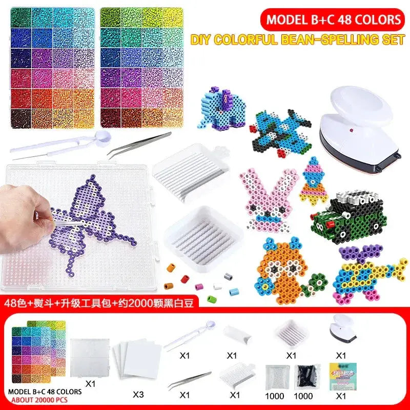 Perler Beads 24 And 48 Colors Kit For Creative DIY - ToylandEU