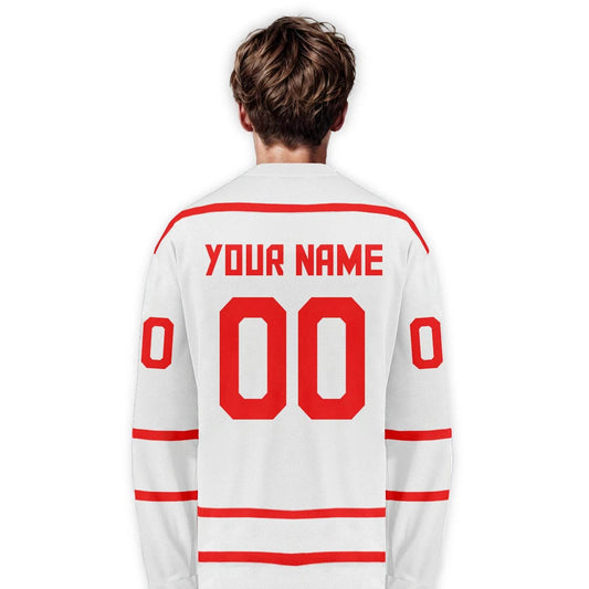 Personalized Canada Ice Hockey Jersey - Custom Name & Number for Men, Women, Youth & Kids - Ideal Fan Apparel - ToylandEU