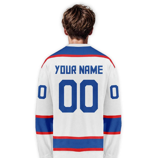 Personalized Custom Slovakia Ice Hockey Jersey - Any Name & Number for Men, Women, Youth, and Kids Team Uniform - ToylandEU